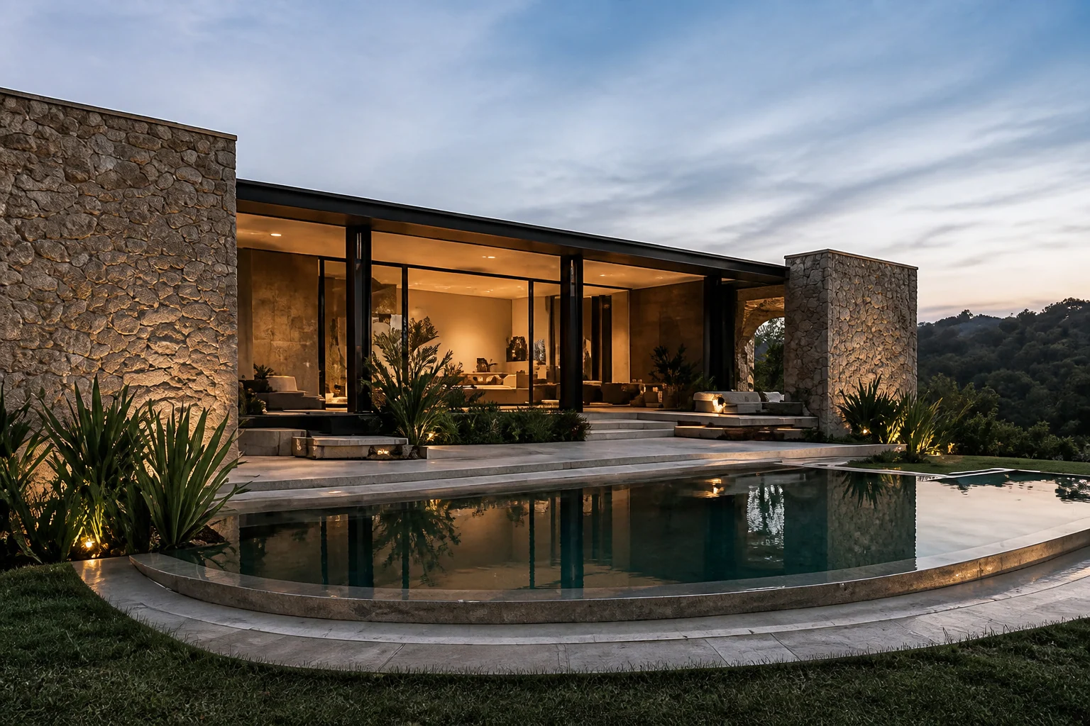 Casa Horizonte, residencia contemporánea con alberca y paisaje
