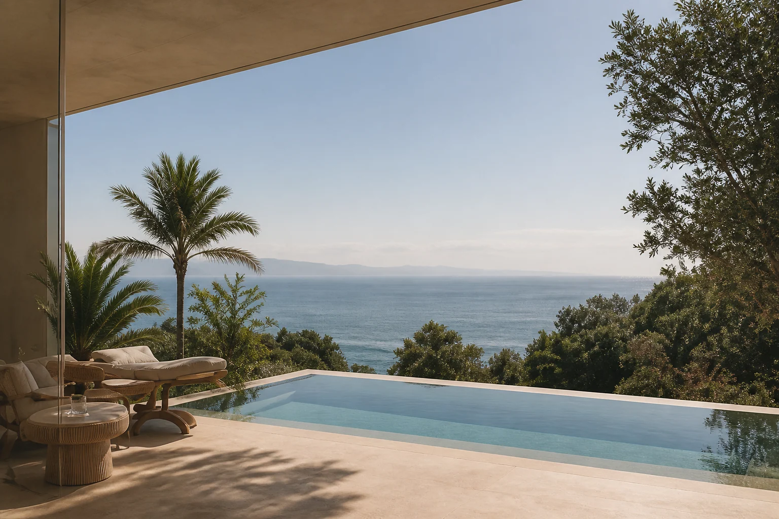 Casa Mar con terraza y vista al océano